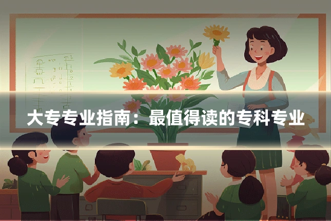 大专专业指南：最值得读的专科专业
