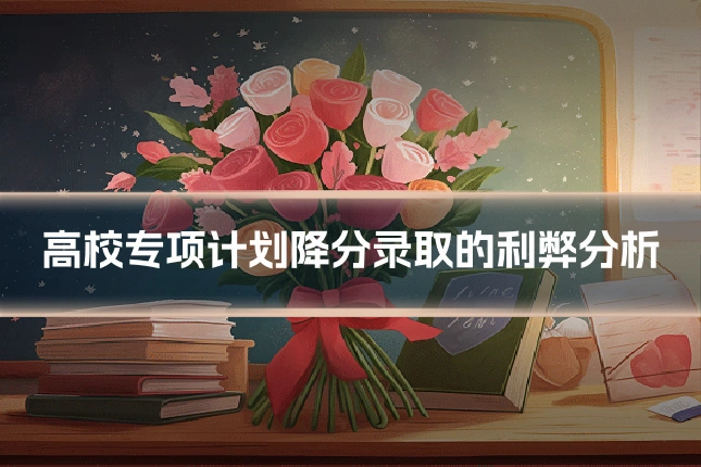 高校专项计划降分录取的利弊分析