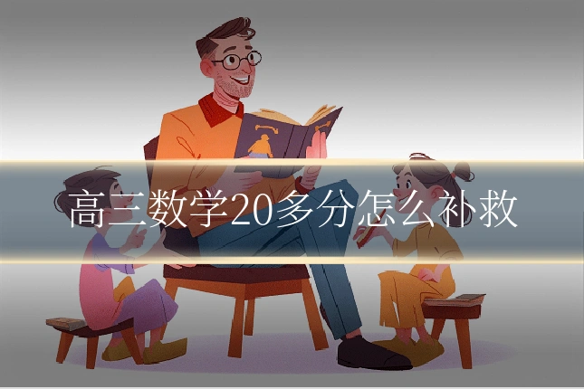 高三数学20多分怎么补救