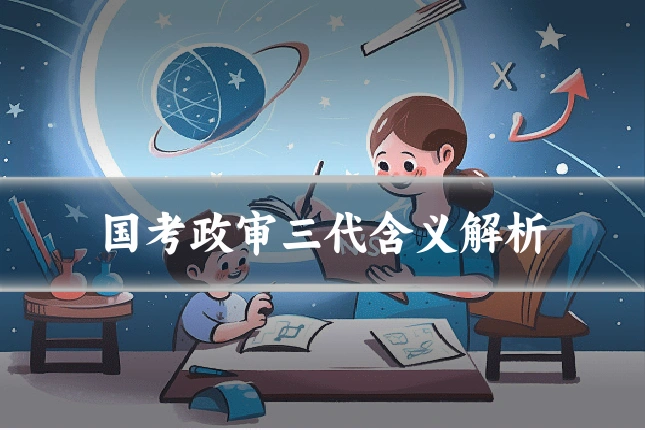 国考政审三代含义解析