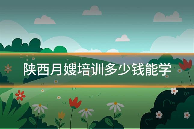 陕西月嫂培训多少钱能学
