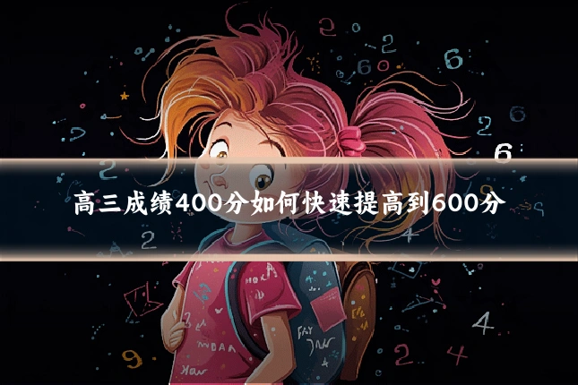 高三成绩400分如何快速提高到600分