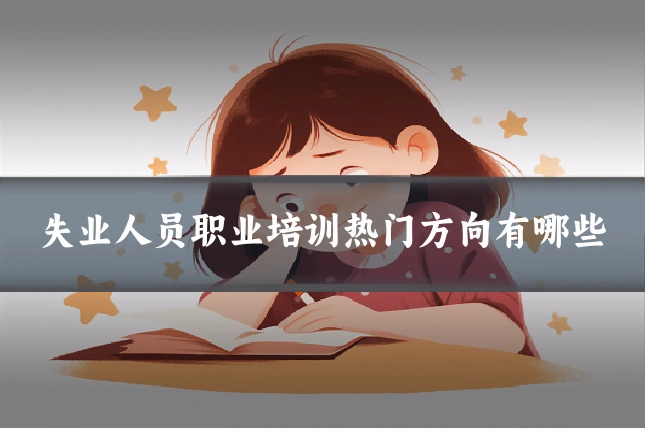 失业人员职业培训热门方向有哪些