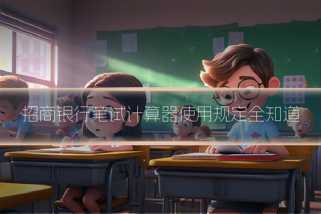 招商银行笔试计算器使用规定全知道