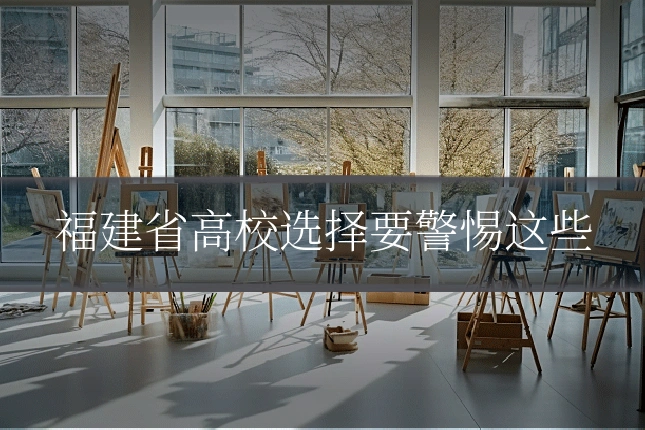 福建省高校选择要警惕这些