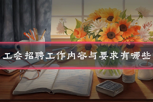 工会招聘工作内容与要求有哪些