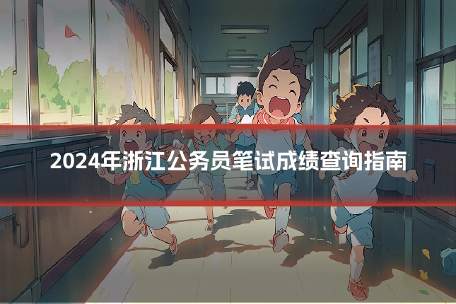 2024年浙江公务员笔试成绩查询指南