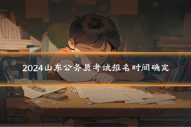 2024山东公务员考试报名时间确定