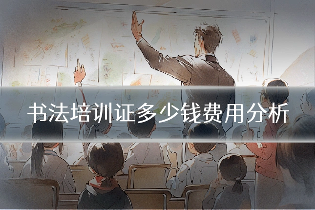 书法培训证多少钱费用分析
