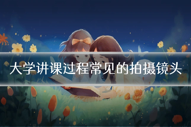 大学讲课过程常见的拍摄镜头