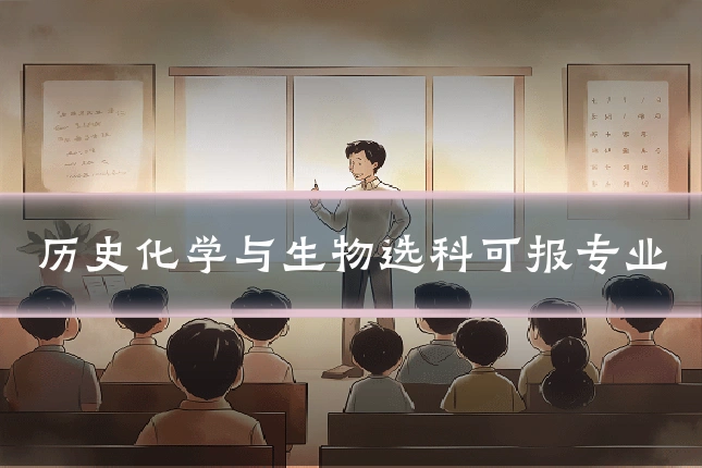 历史化学与生物选科可报专业