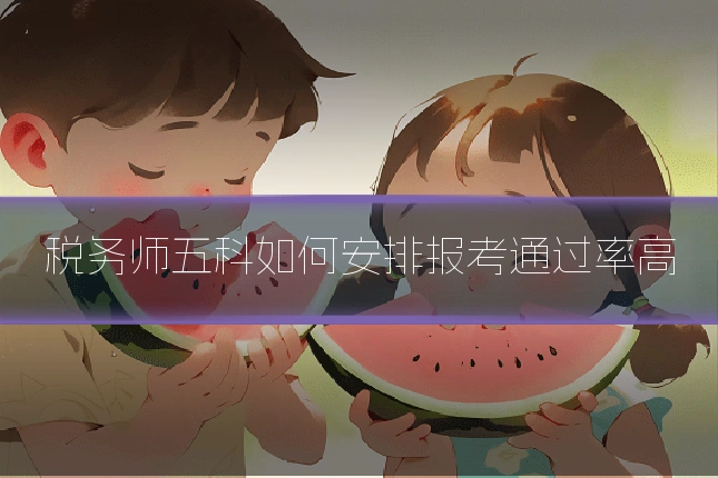 税务师五科如何安排报考通过率高