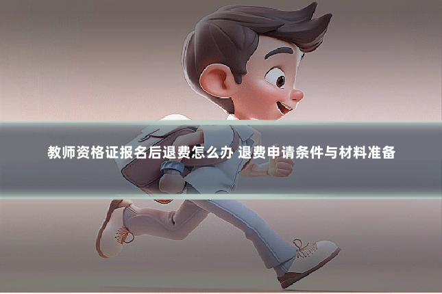 教师资格证报名后退费怎么办 退费申请条件与材料准备