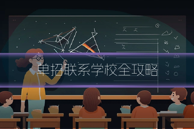 单招联系学校全攻略