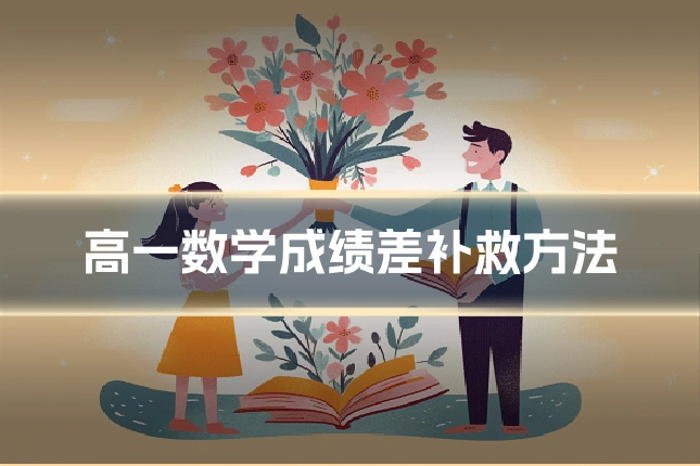 高一数学成绩差补救方法