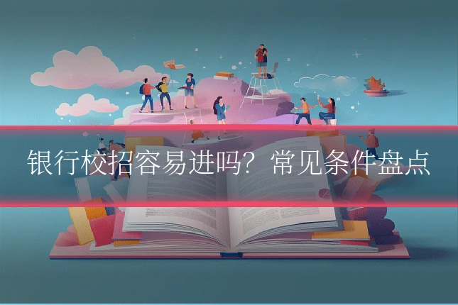 银行校招容易进吗？常见条件盘点