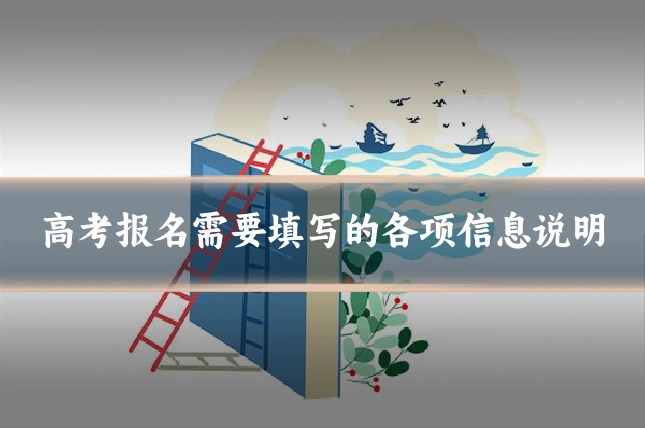 高考报名需要填写的各项信息说明