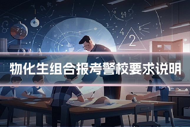 物化生组合报考警校要求说明