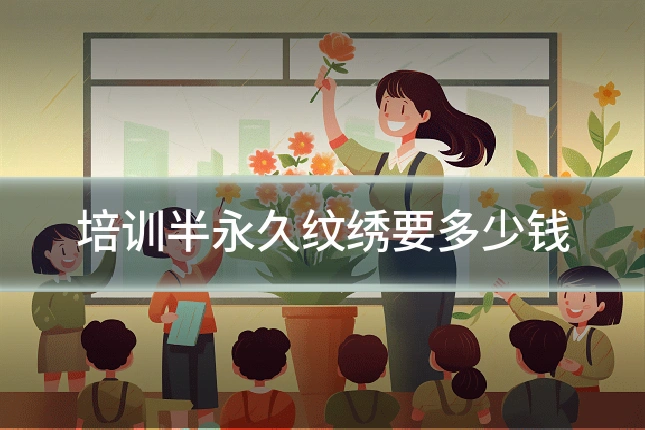 培训半永久纹绣要多少钱