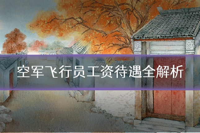 空军飞行员工资待遇全解析