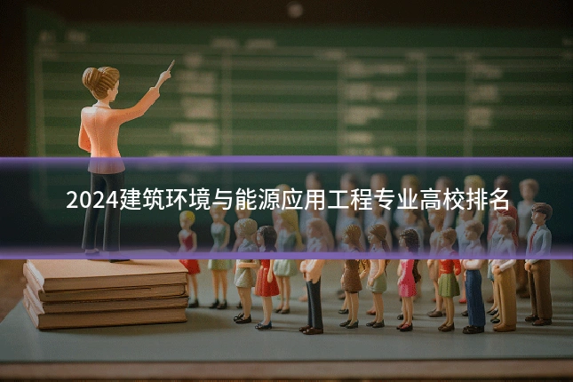 2024建筑环境与能源应用工程专业高校排名