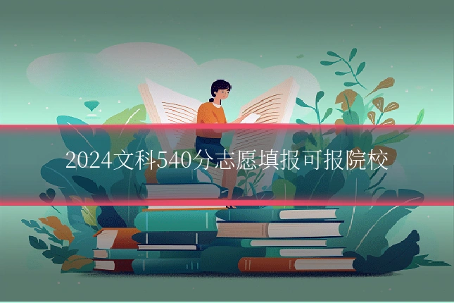 2024文科540分志愿填报可报院校