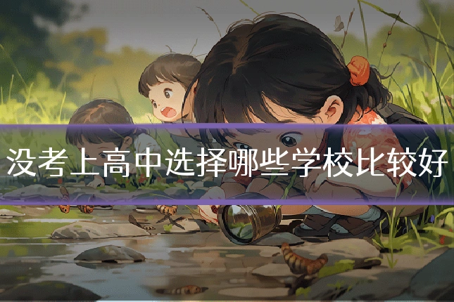 没考上高中选择哪些学校比较好