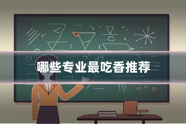 哪些专业最吃香推荐