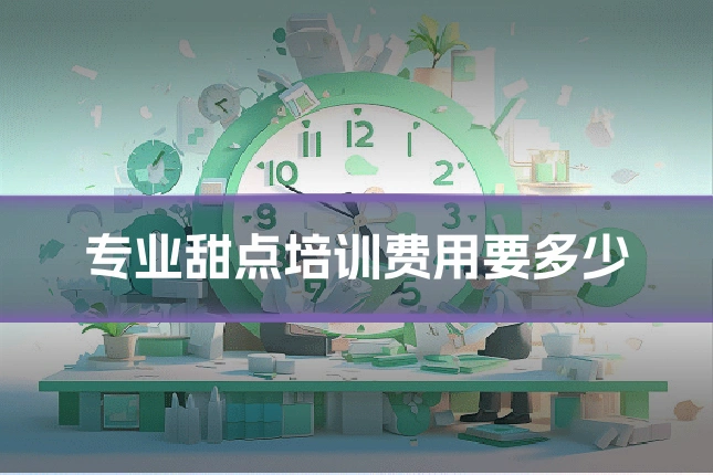 专业甜点培训费用要多少