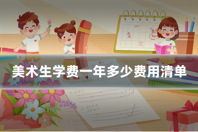 美术生学费一年多少费用清单