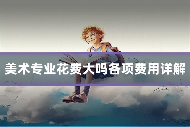 美术专业花费大吗各项费用详解