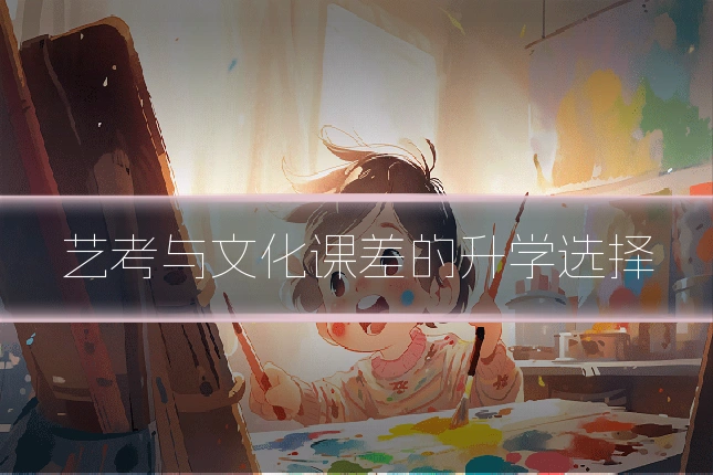 艺考与文化课差的升学选择