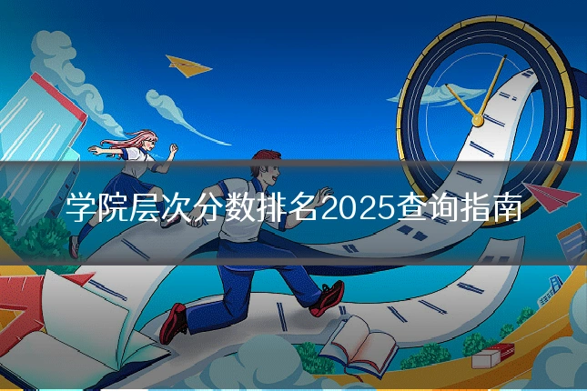 学院层次分数排名2025查询指南