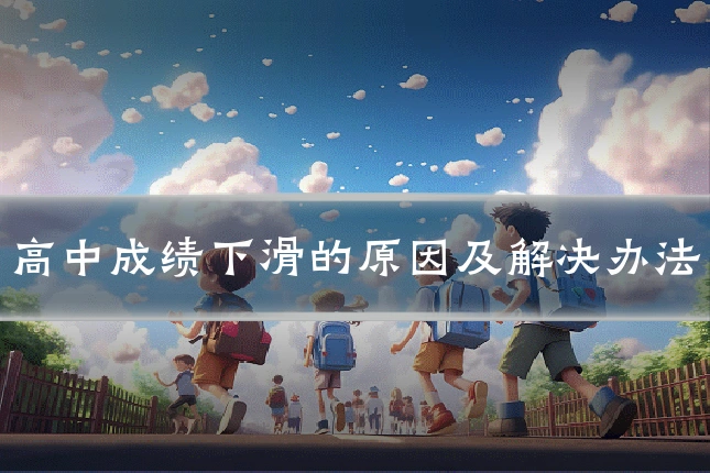 高中成绩下滑的原因及解决办法