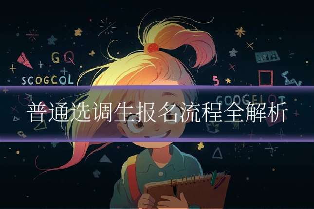 普通选调生报名流程全解析