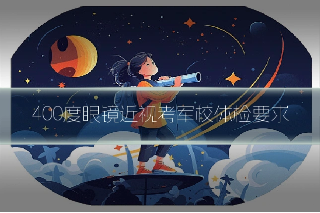 400度眼镜近视考军校体检要求