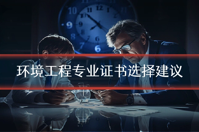 环境工程专业证书选择建议