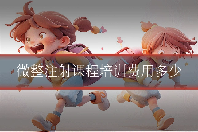 微整注射课程培训费用多少