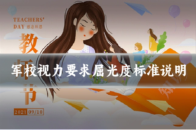 军校视力要求屈光度标准说明