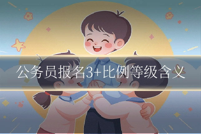 公务员报名3+比例等级含义