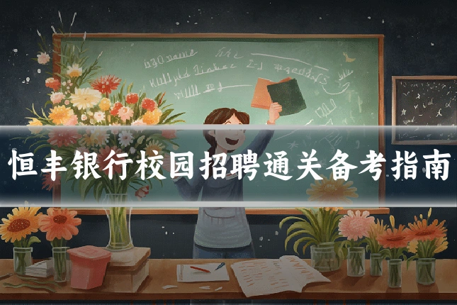 恒丰银行校园招聘通关备考指南