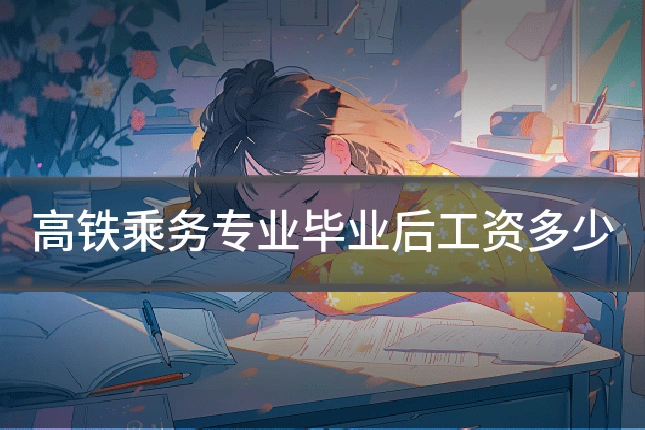高铁乘务专业毕业后工资多少