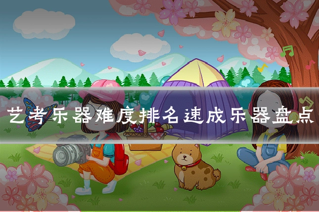 艺考乐器难度排名速成乐器盘点