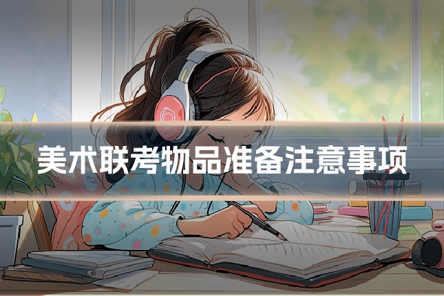 美术联考物品准备注意事项