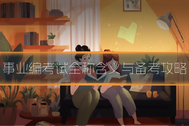 事业编考试全称含义与备考攻略