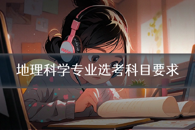 地理科学专业选考科目要求