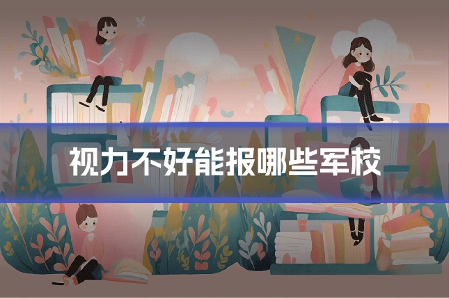 视力不好能报哪些军校