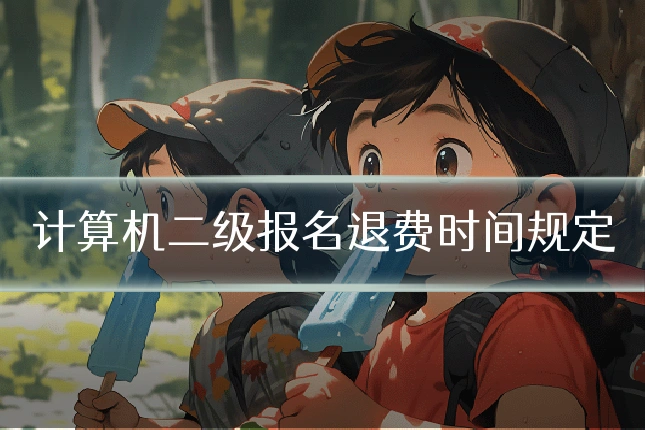 计算机二级报名退费时间规定