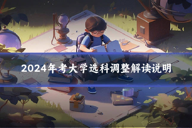 2024年考大学选科调整解读说明