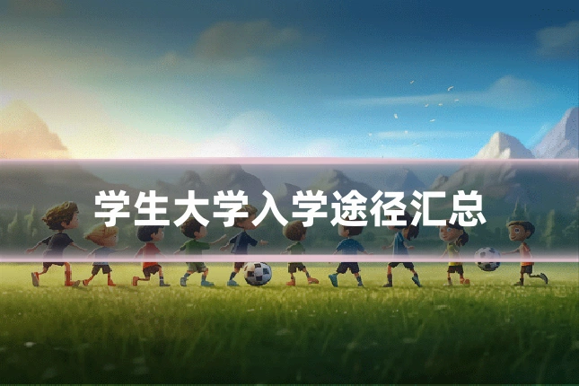 学生大学入学途径汇总
